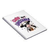 Carnet Vache mignonne mais instable avec café glacé (Côté Droit)