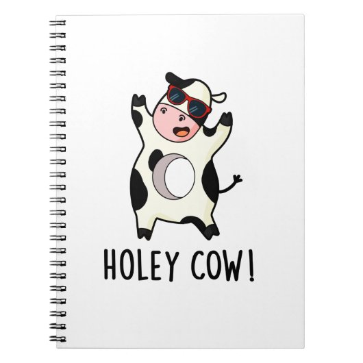 Carnet Vache Percée Blague Animale Drôle (Devant)