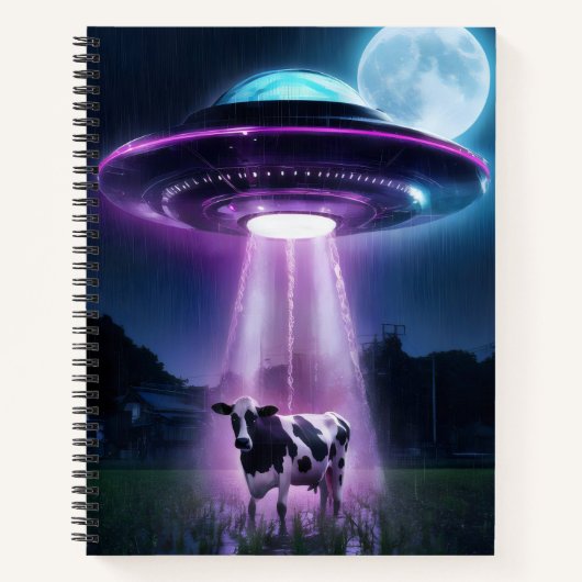 Carnet Vache rencontre des aliens. (Devant)