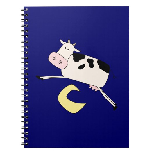 Carnet Vache Saute sur la lune (Devant)