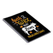 Carnet Vache Vache Highland Vache Juste une fille qui aim (Côté Droit)