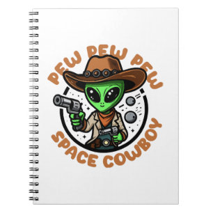 Carnet Vacher spatial drôle alien