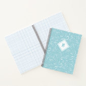 Carnet Vaches de coquette bleues délicates (Intérieur)