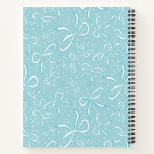 Carnet Vaches de coquette bleues délicates (Dos)