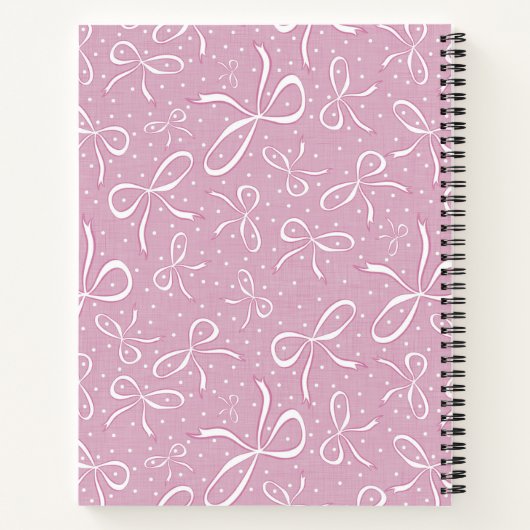 Carnet Vaches de coquette rose délicates (Dos)