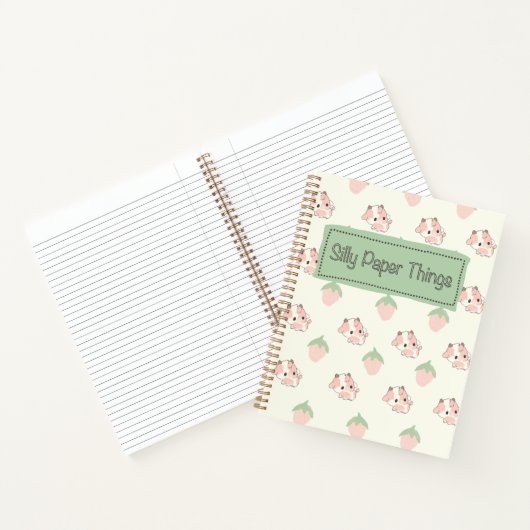 Carnet Vaches fraises (Intérieur)