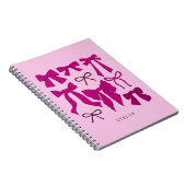 Carnet Vaches romantiques magenta (Côté Droit)