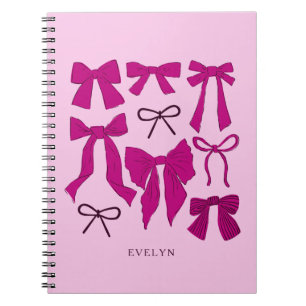 Carnet Vaches romantiques magenta