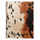 Carnet Vachette à crème noire Brown (Devant)