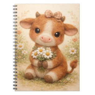 Carnet Vachette Bébé Mignonne avec des Pâquerettes – Ferm