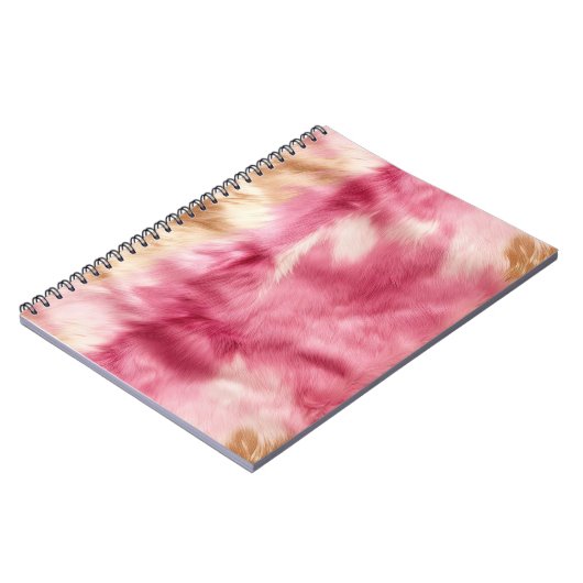 Carnet Vachette blanche rose crème Brown (Côté gauche)