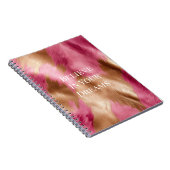 Carnet Vachette de cowgirl en or rose de l'Ouest (Côté Droit)