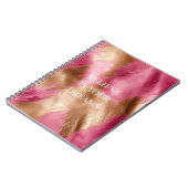 Carnet Vachette de cowgirl en or rose de l'Ouest (Côté gauche)