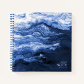 Carnet Vague bleue ID Abstrait795 (Devant)