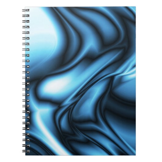 Carnet Vague de soie bleue (Devant)