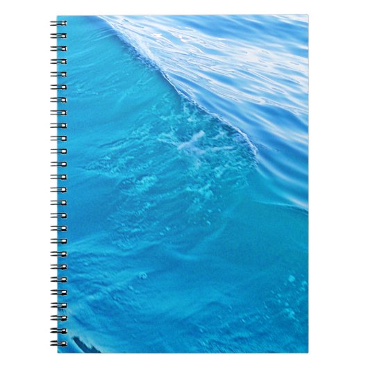 Carnet vague d'eau bleue cool (Devant)