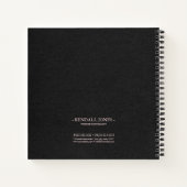 Carnet Vague légère et Stardust Monogramme Rose Gold ID78 (Dos)