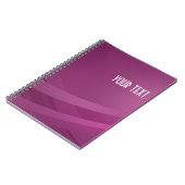 Carnet Vague Lilac Moderne Simple (Côté gauche)