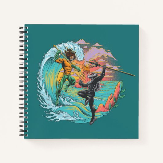 Carnet Vague marémotrice Aquaman & Black Manta (Devant)