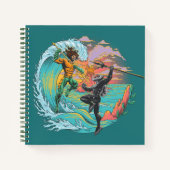 Carnet Vague marémotrice Aquaman & Black Manta (Devant)