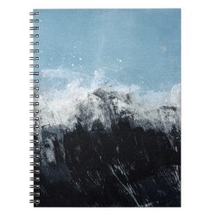Carnet Vague marine : design peint à la main