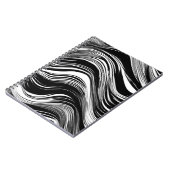 Carnet Vague noire et blanche Abstraite (Côté gauche)