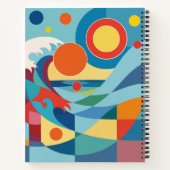 Carnet Vague océane au lever du soleil (Dos)