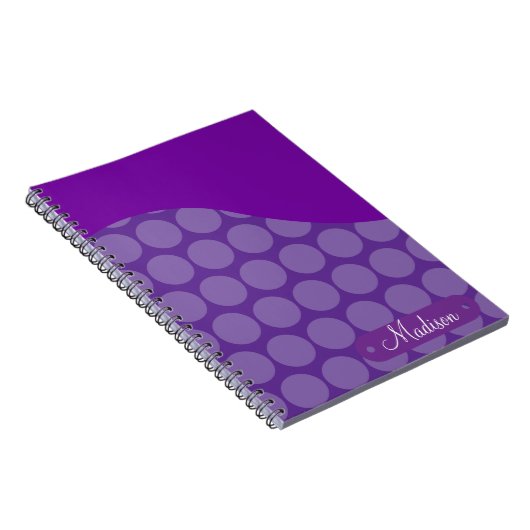 Carnet Vague pourpre nommée faite sur commande (Côté Droit)