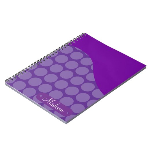 Carnet Vague pourpre nommée faite sur commande (Côté gauche)