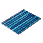Carnet Vague Rétro Bleu Motif Unique Cool (Côté gauche)