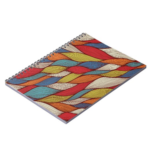 Carnet Vagues à main : Arrière - plan Abstrait sans joint (Côté gauche)