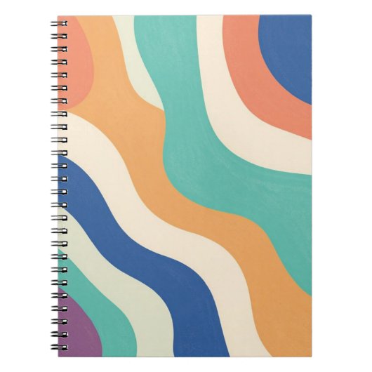 Carnet Vagues Abstraites (Devant)