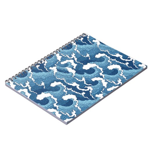 Carnet Vagues Abstraites (Côté gauche)