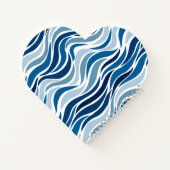 Carnet Vagues abstraites en bleu (Dos)