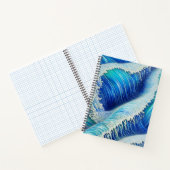 Carnet Vagues bleues Abstraites cool (Intérieur)