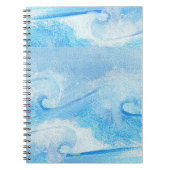 Carnet Vagues Bleues Bébé (Devant)
