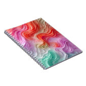 Carnet Vagues colorées pastel abstraites (Côté Droit)