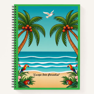 Carnet "Vagues de coucher de soleil dorées"