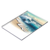 Carnet Vagues de l'océan déferlantes Plage côtière rustiq (Côté gauche)
