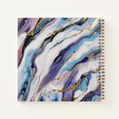 Carnet Vagues de marbre doré de luxe égéen (Dos)