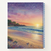 Carnet Vagues de plage et art de rivage (Dos)