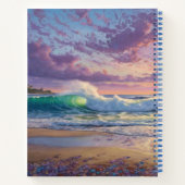 Carnet Vagues de plage et art de rivage (Dos)