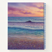 Carnet Vagues de plage et art de rivage (Dos)