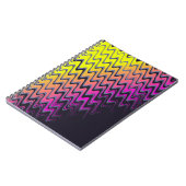 Carnet Vagues d'horreur rose et jaune (Côté gauche)