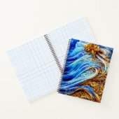 Carnet Vagues d'océan bleu moderne (Intérieur)