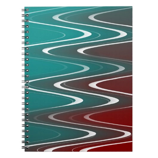 Carnet Vagues en blanc (Devant)