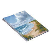 Carnet Vagues océaniques | Peinture côtière de plage (Côté Droit)