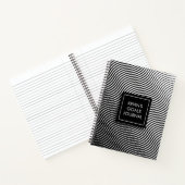 Carnet Vagues optiques personnalisées (Intérieur)