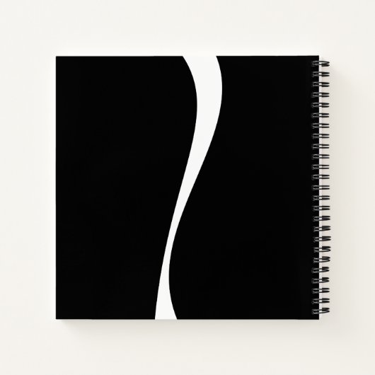 Carnet Vagues simples 2 - Noir et blanc (Dos)