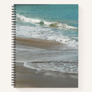 Carnet Vagues sur la plage bleu turquoise Océan
